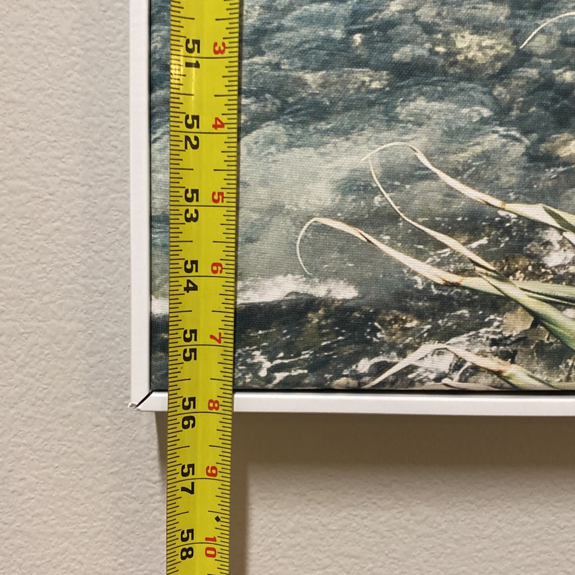 Beach Canvas With White Frame