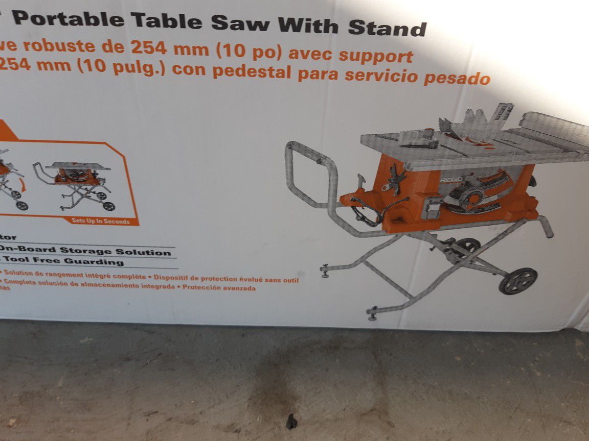 Rigid table saws