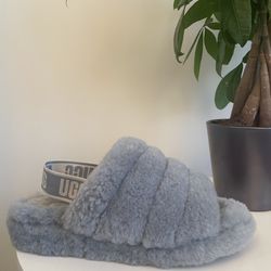 UGG Fluff Yeah Slide 'Ash Fog' | Women 8