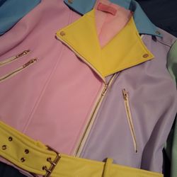 Azalea Wang PASTEL DREAMS MOTO JACKET