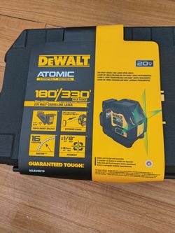 Dewalt 20v Atomic Compact Series 180/330 Cross Line Laser (DCLE34021B) (BOX DMG)