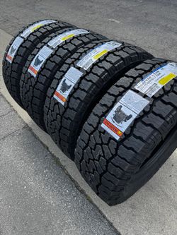 New 35x12.50r18 Falken WildPeak AT4W All-Terrain Tires 35” for 18” Wheels