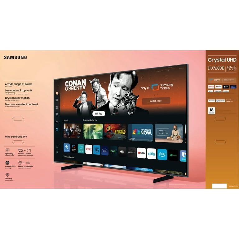 SAMSUNG CRYTAL UHD 85" (DU8000D) $799.99