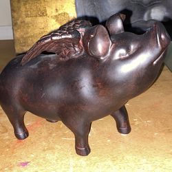 WINGED FLYING PIG,WHEN PIGS FLY FIGURINE STATUE 