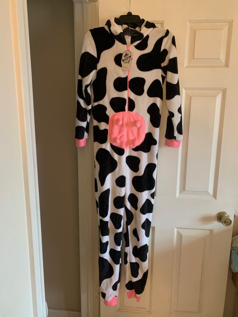 New Adult Cow Costume/ Pajama/ Onesie