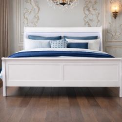 Queen Bed Frame With Free Mattress And Box Spring 