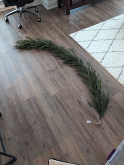 Crate & Barrel 6ft faux cypress garland