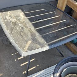 Outdoor Glass Top Table