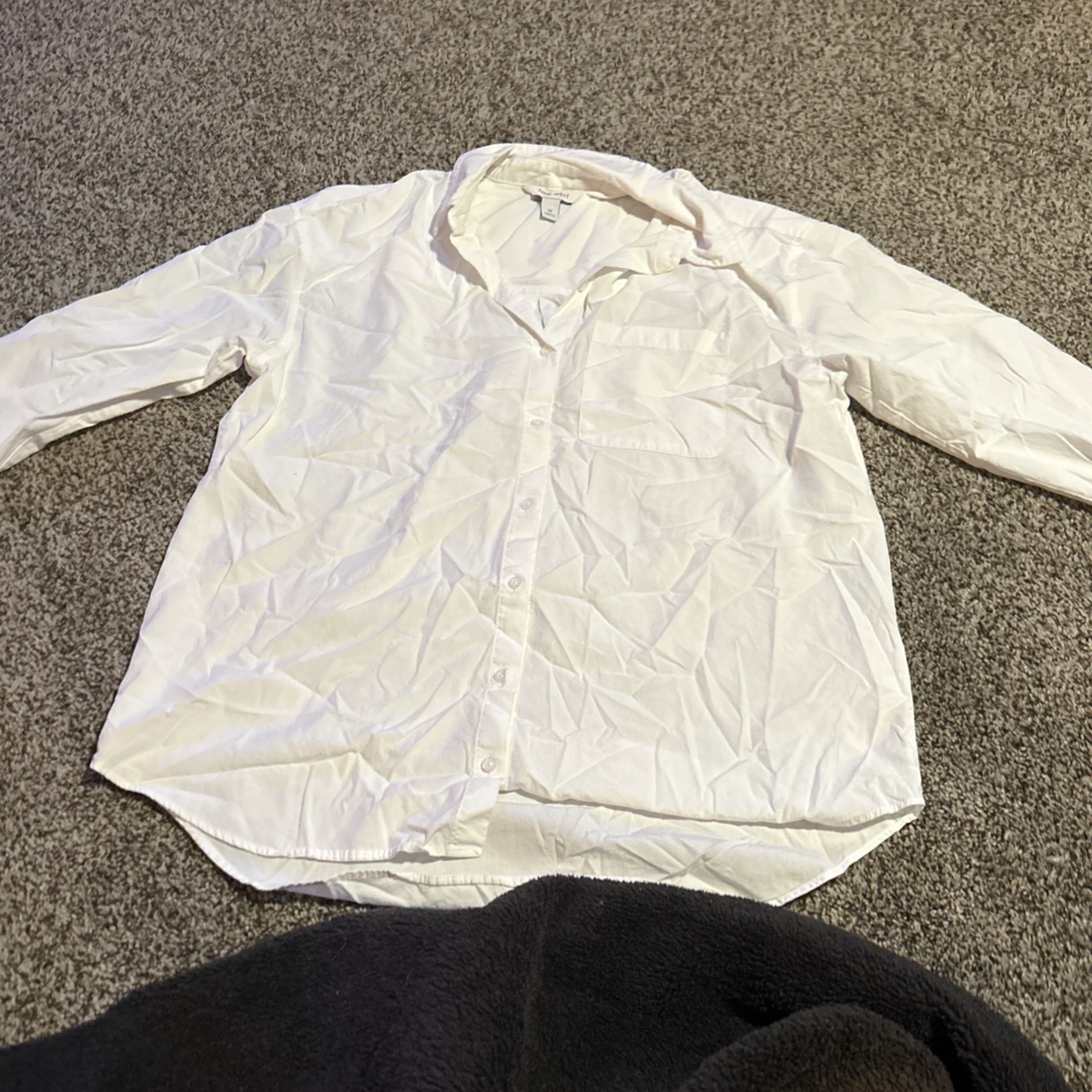 White Women’s Button Up 