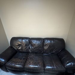 Leather Couch 