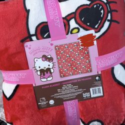 Hello Kitty Blanket Valentines OR UFT