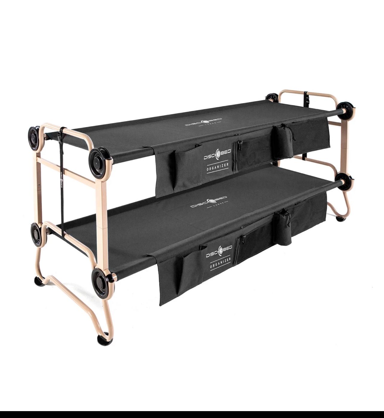Disc-O-Bed Large with Side Organizers & Rubber Foot Pads
