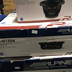 Alpine Shallow Mount 12 Inch Type R Subwoofer 