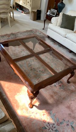 Table with glass top
