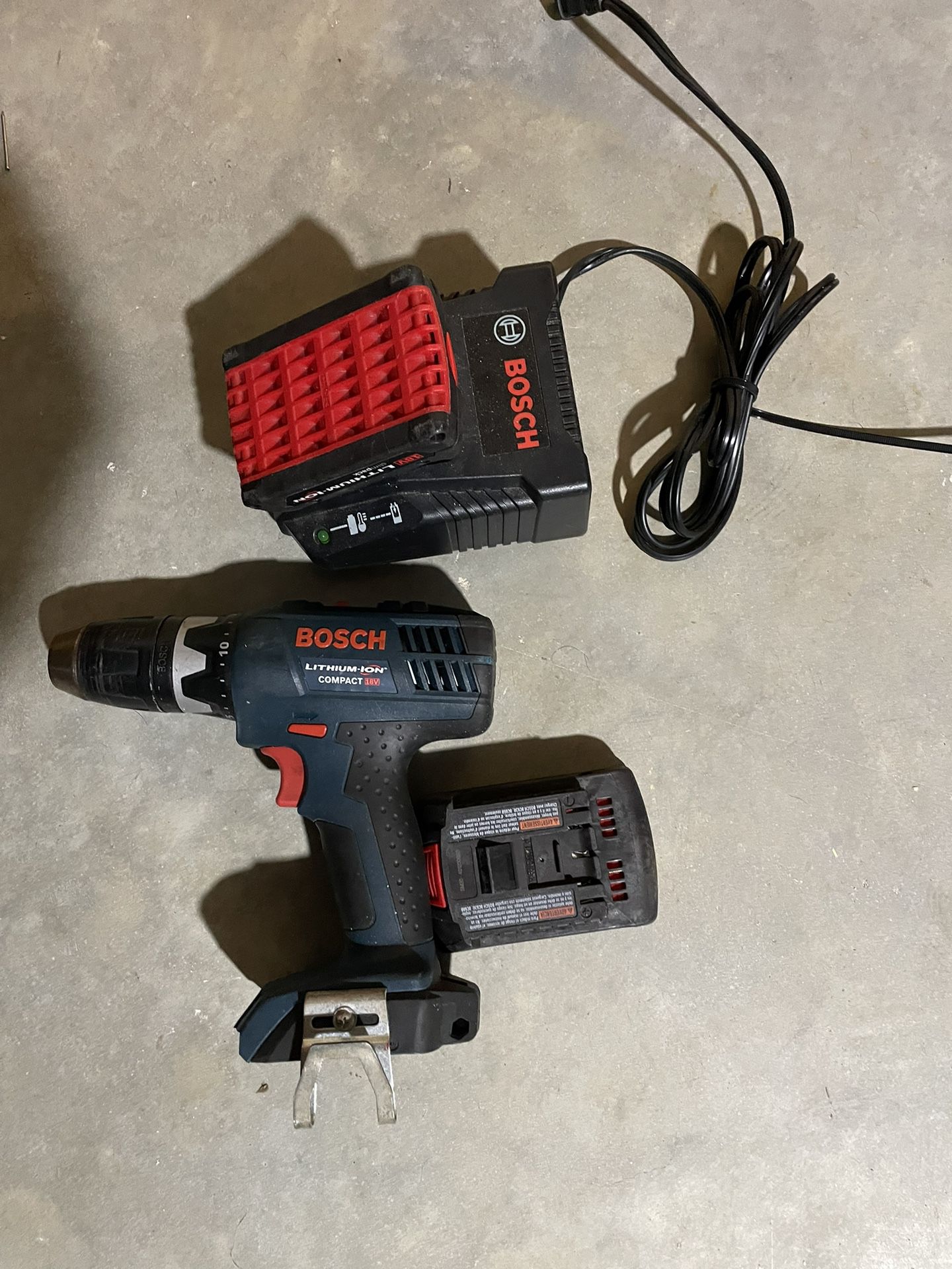 Drill With Extra battery And Charger
