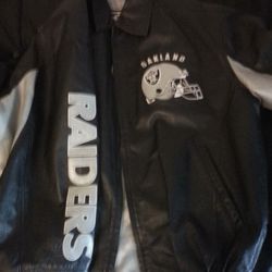 Vintage Authentic Original Oakland Raider Leather Jacket 
