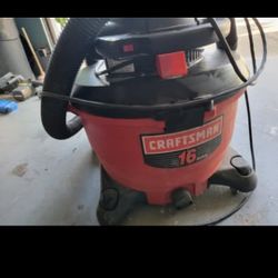 Craftsman 6.5 HP Wet/Dry Vacuum – 16 Gal, 230 MPH – Was $195, Now $55