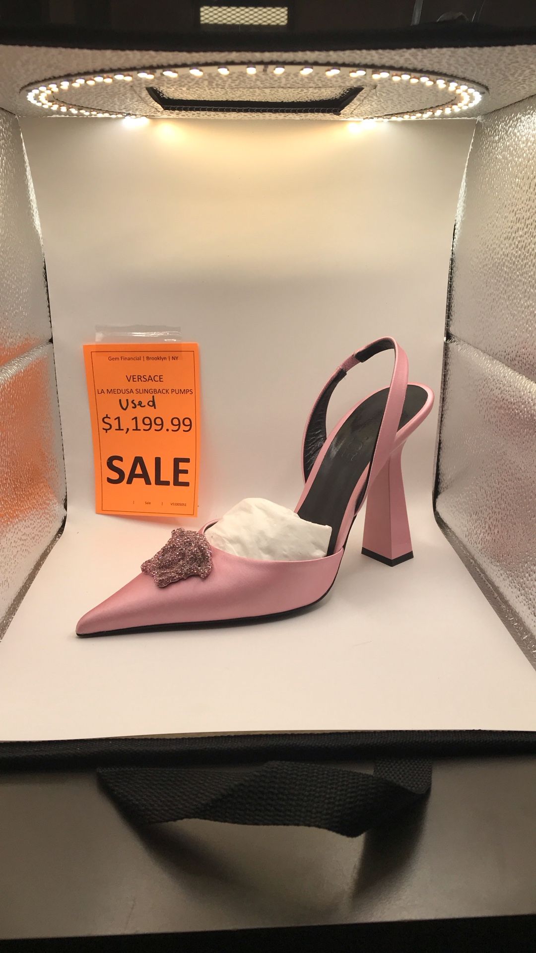 Versace La Medusa Slingback Pumps
