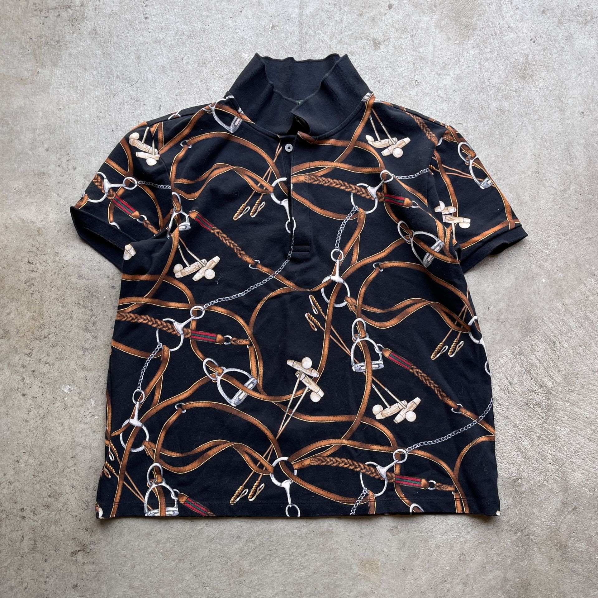 Lauren Ralph Lauren Equestrian Bridle Print Polo