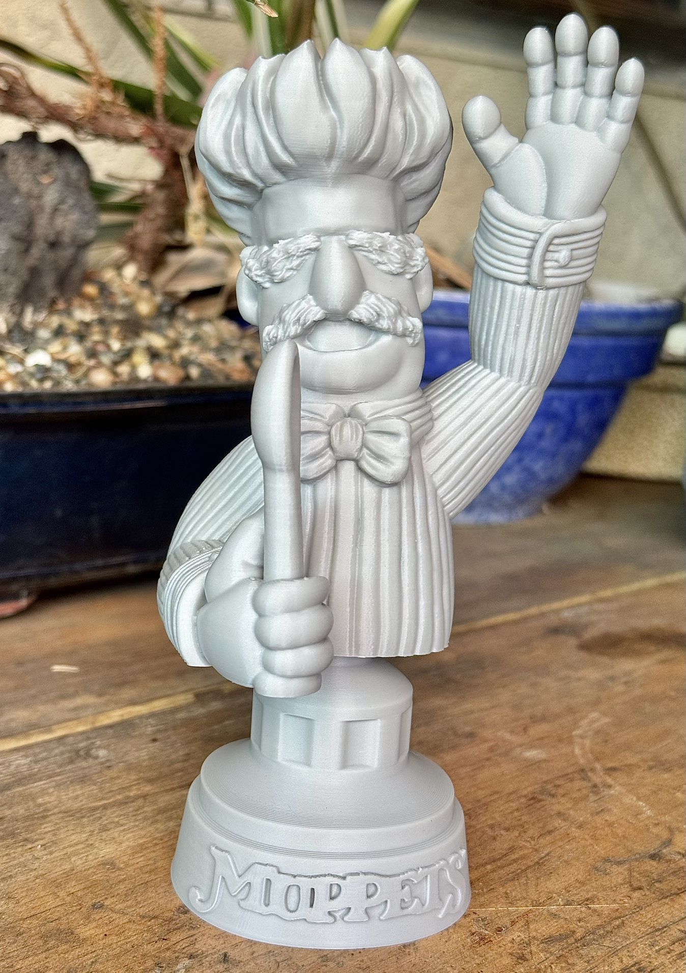 Swedish Chef 3D Printed Bust Statue 7.2” The Muppet Show Collectible