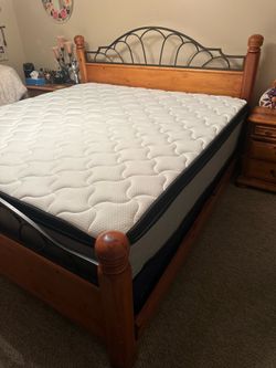 King size mattress, and frame