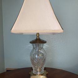 WATERFORD Crystal - Killarney Pattern - Brass Lamp