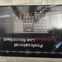 Podcast Equipment Bundle for 2, All-Metal Audio Interface DJ Mixer with Podcast Microphone,Voice Change,48V for Podcast, Streaming, TikTok, YouTube, P