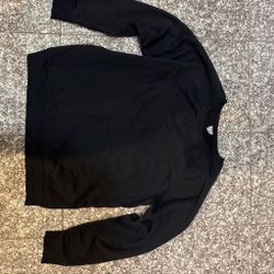 Black Crew Neck Sweatshirt