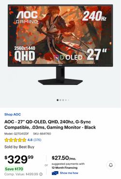 AOC Gaming montior