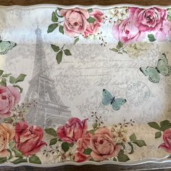 French Themed Melamine Platter