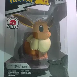 Pokemon Select Deluxe Vinyl Eevee Figure – 8 Inch – Jazwares – New