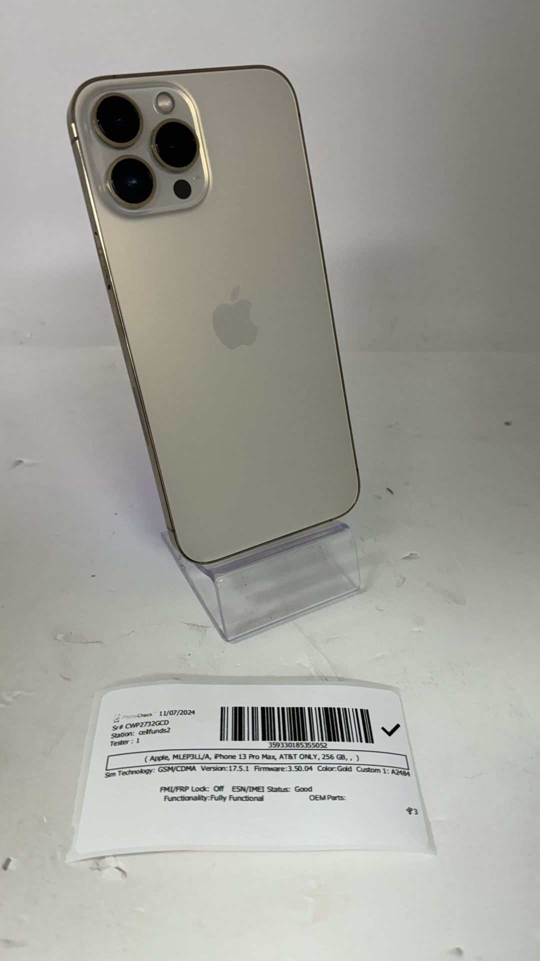 13 pro max 256gb AT&T ONLY, with 30 day warranty