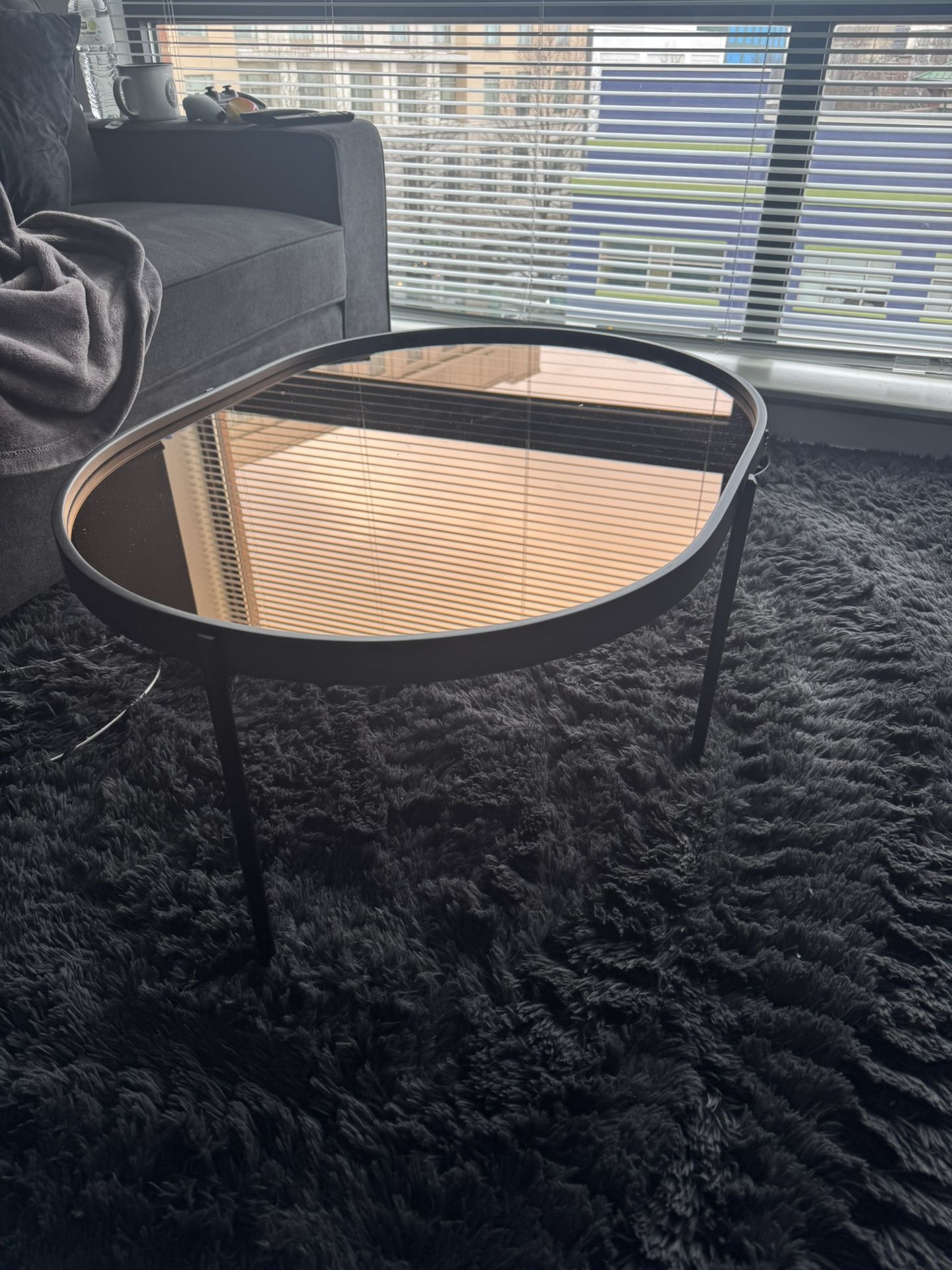 Glass Mirror coffee Table.