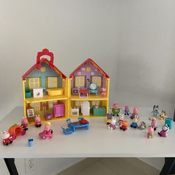 Peppy Pig House And Family 