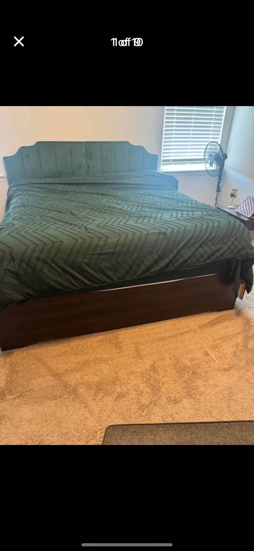 Free King Bed Frame With 6 Storage Drawers