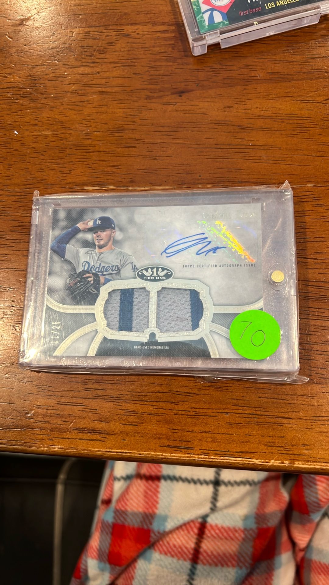 2020 Topps Tier One Rookie Auto Gavin Lux  /25