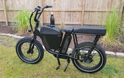RADRUNNER  ELECTRIC BIKE W/ADD ON MOD2 STORAGE W/SMALL BASKET