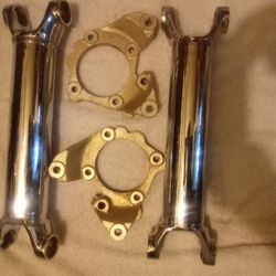 CORVETTE CHROME HALF REAR DRIVE SHAFT ALONG WITH SOME, EXTRA RELATED ITEMS WILL  FIT 1(contact info removed)