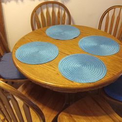 Oak Kitchen Table 6 Chairs