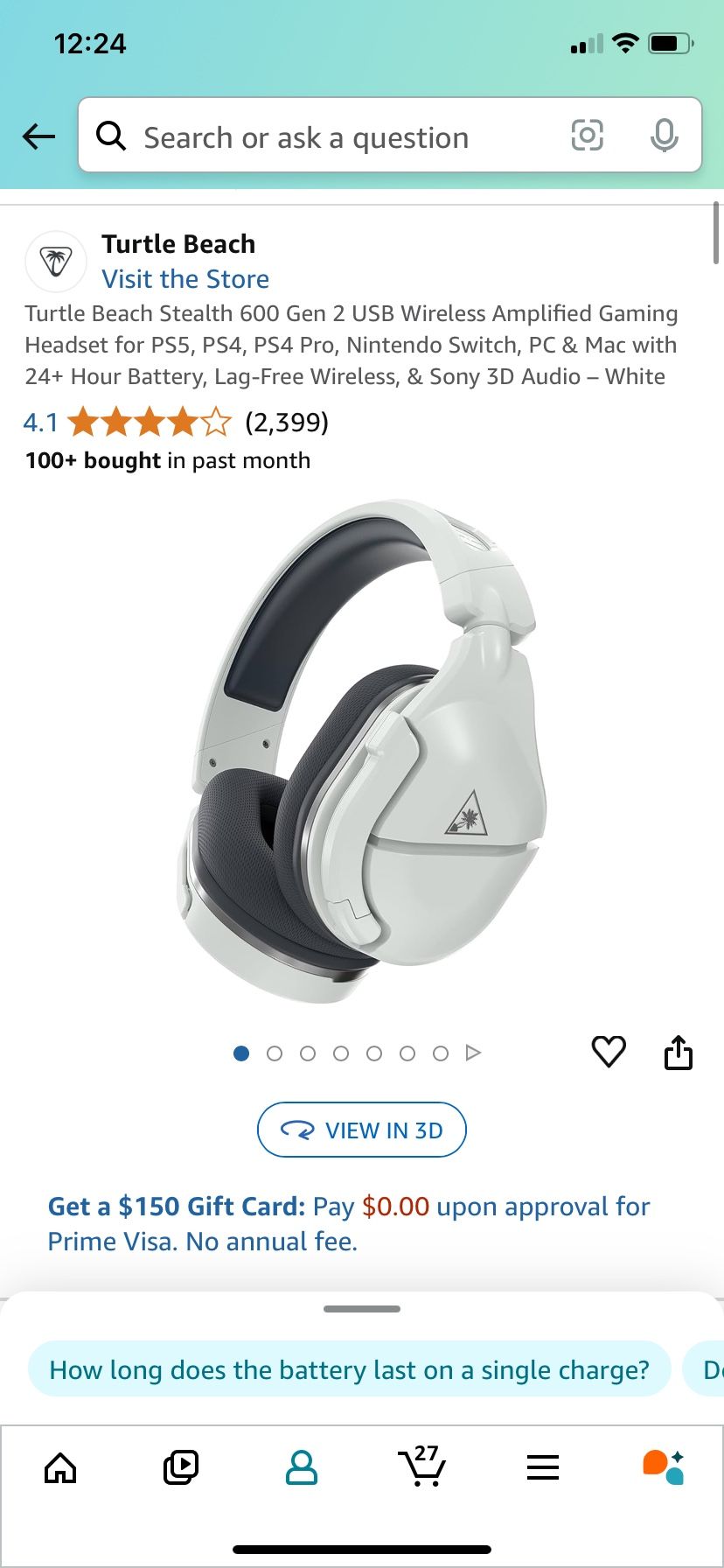 Brand New Wireless Turtle Beach Gaming Headset