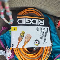 Rigid 100ft Extension Cord