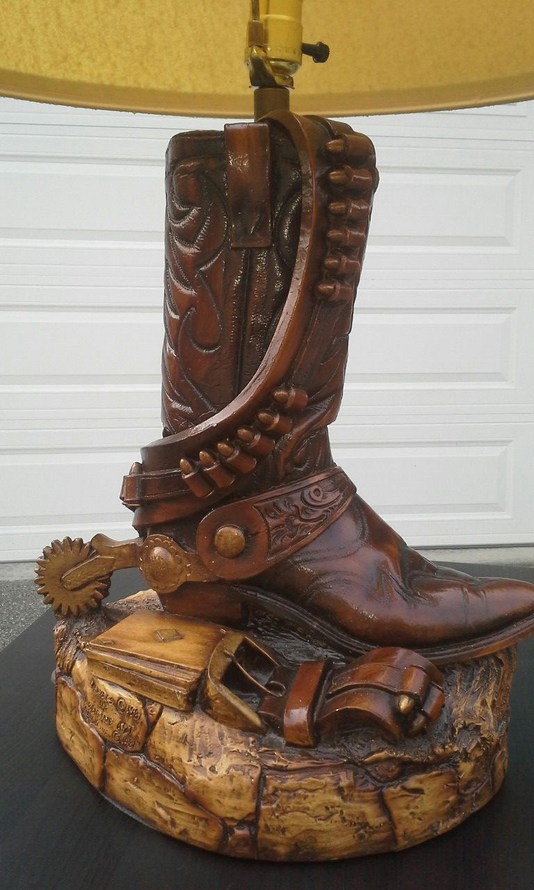 Cowboy Boot Lamp
