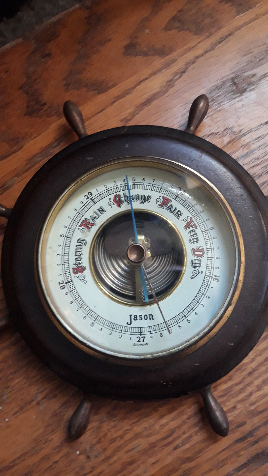 Vintage 8 Spoke Jason Barometer