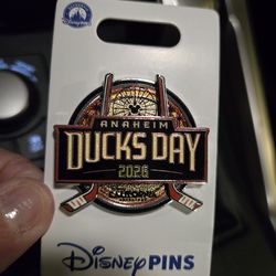 2026 Anaheim Ducks Day Disney California Adventure Exclusive Pin