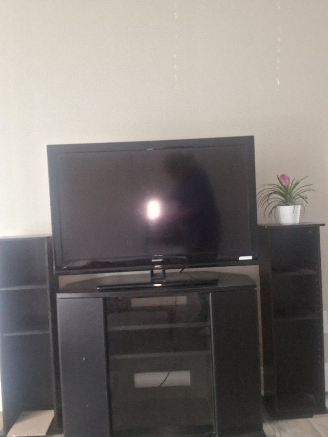 TV And Intertainment Center "SHARP" TV