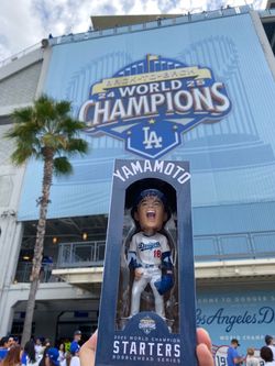Yamamoto Dodgers 2025 World Champion Bobblehead Trade