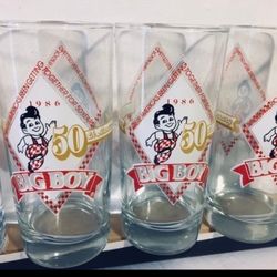 Glasses Bob's big boy 50th anniversary glasses 1936 to 1986