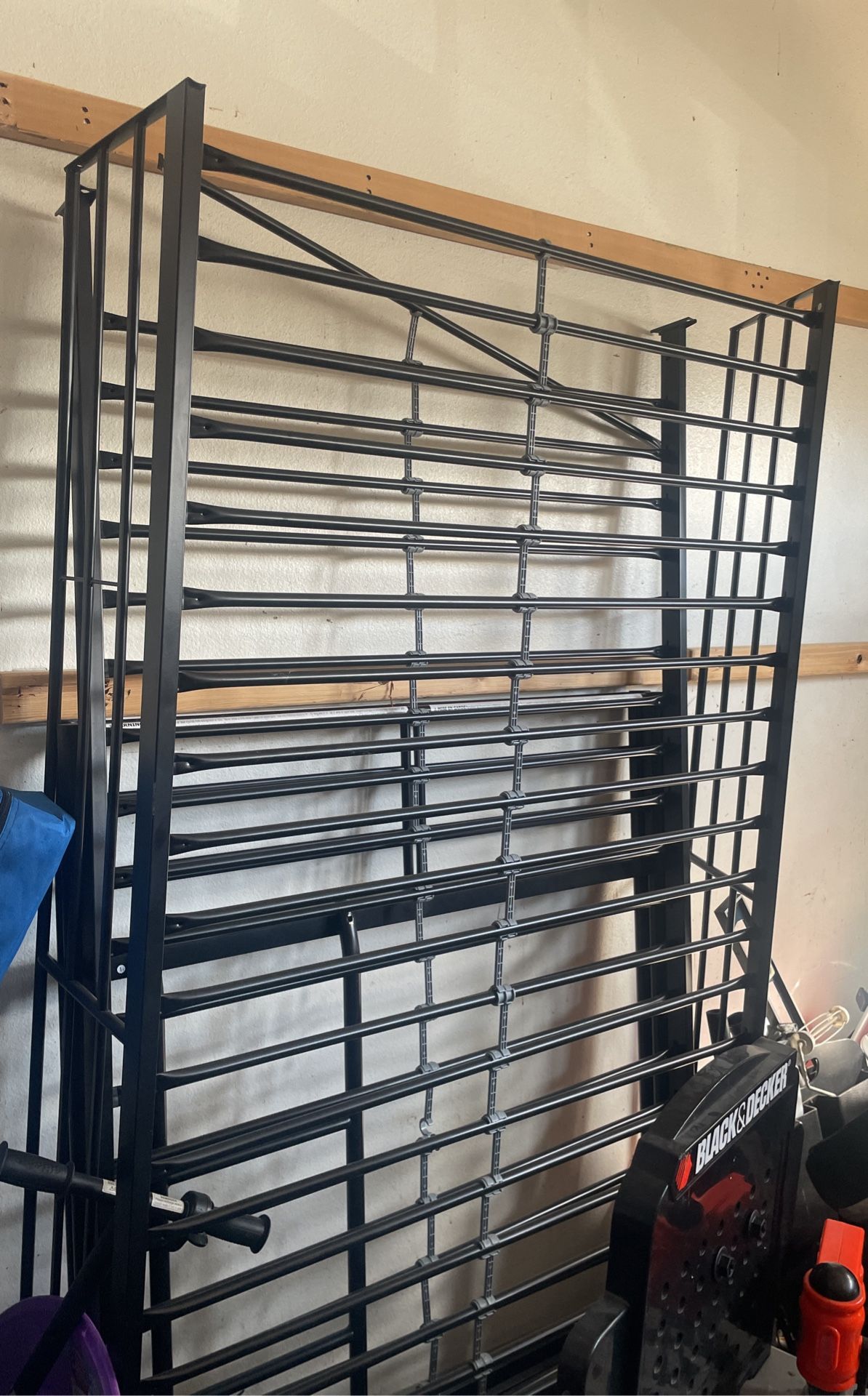 Black Metal Bunk Bed Frame - Twin Over Twin