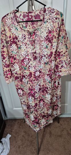 Lukhnowi chickenkari cord set summer outfit