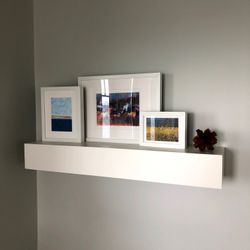 White Floating Shelf